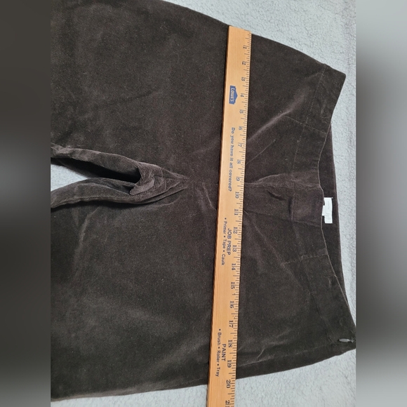 Corduroy J Jill Brown Pants with Side Zipper 14 Petite - Picture 10 of 13